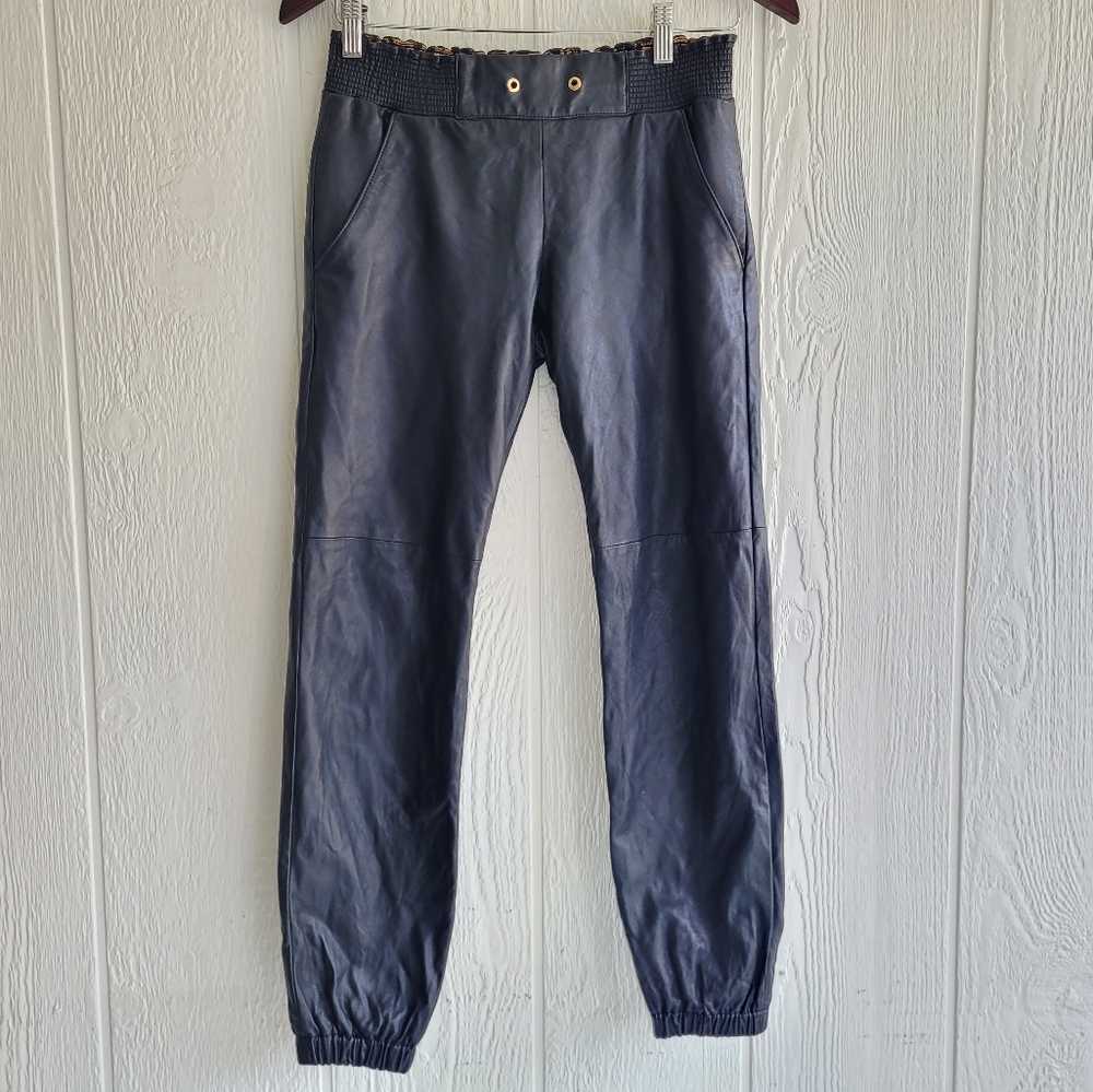 Juicy Couture Faux Leather Jogger Pants